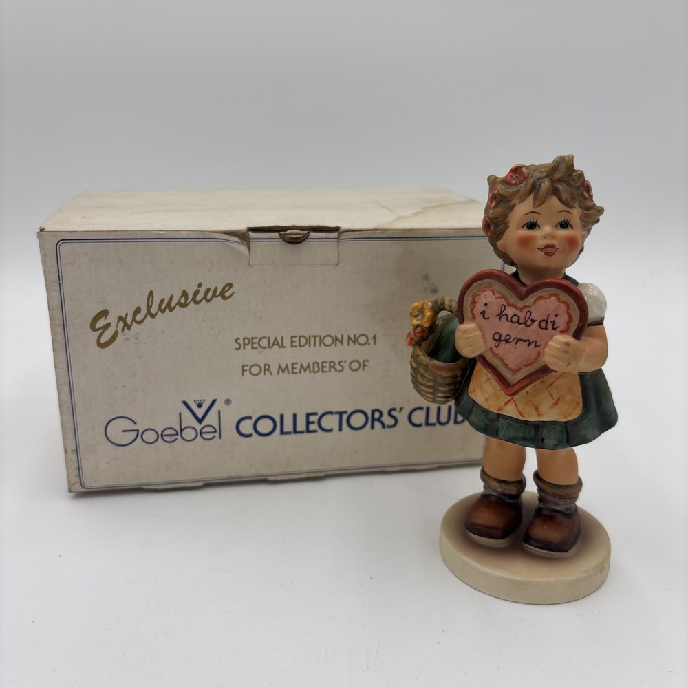 Goebel Hummel HUM 387 Valentine Gift TMK-5 1972 Collectors' Club Special Edition